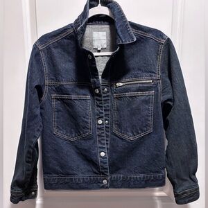 8 Seconds Western blue denim Jacket  size small dark blue pockets